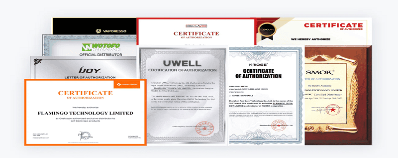 Certificazioni di Settore Fumot Vape